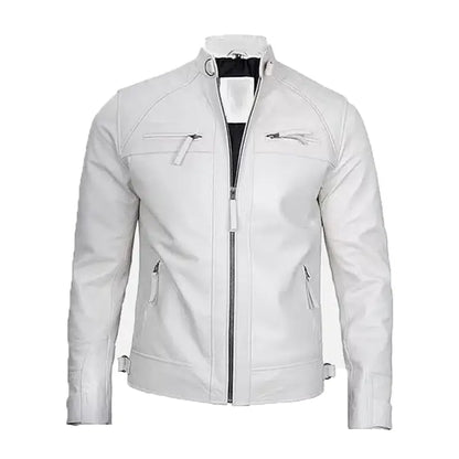 White cafe racer Jackets