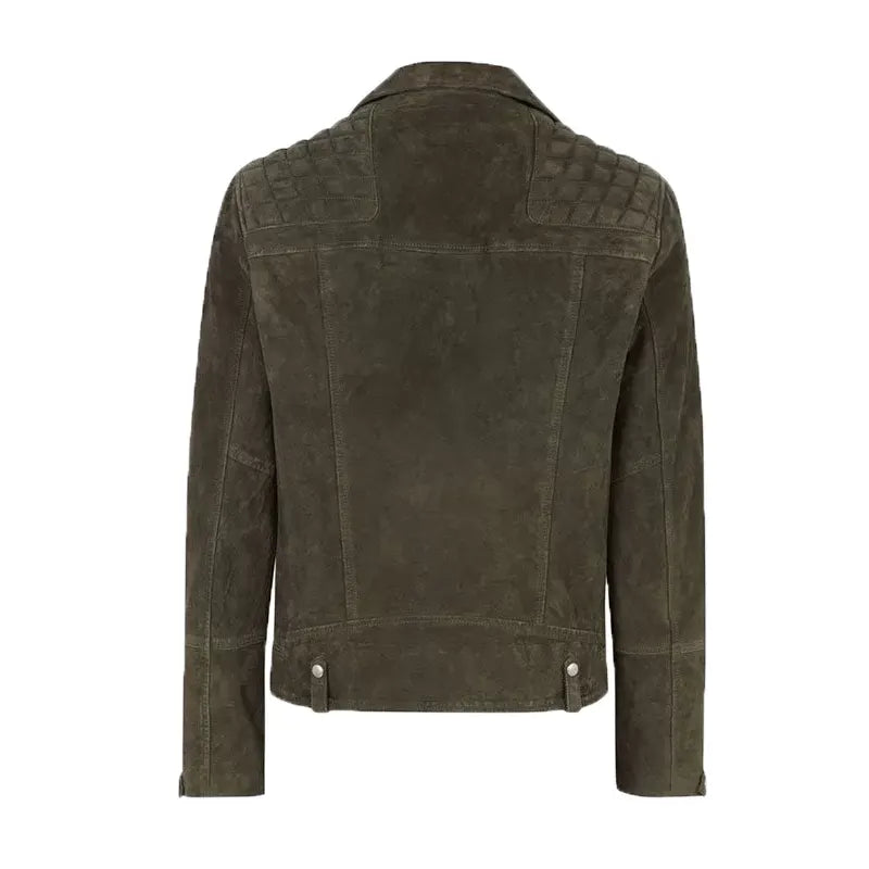 Men’s Suede Leather Motorcycle Jacket