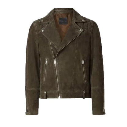 Men’s Suede Leather Motorcycle Jacket