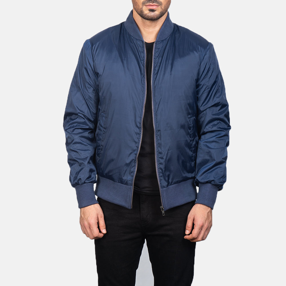 Zack Blue Bomber Jacket