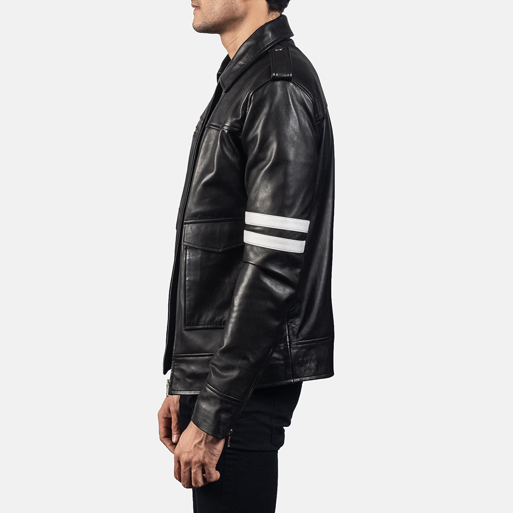 Dragonhide Black Leather Jacket