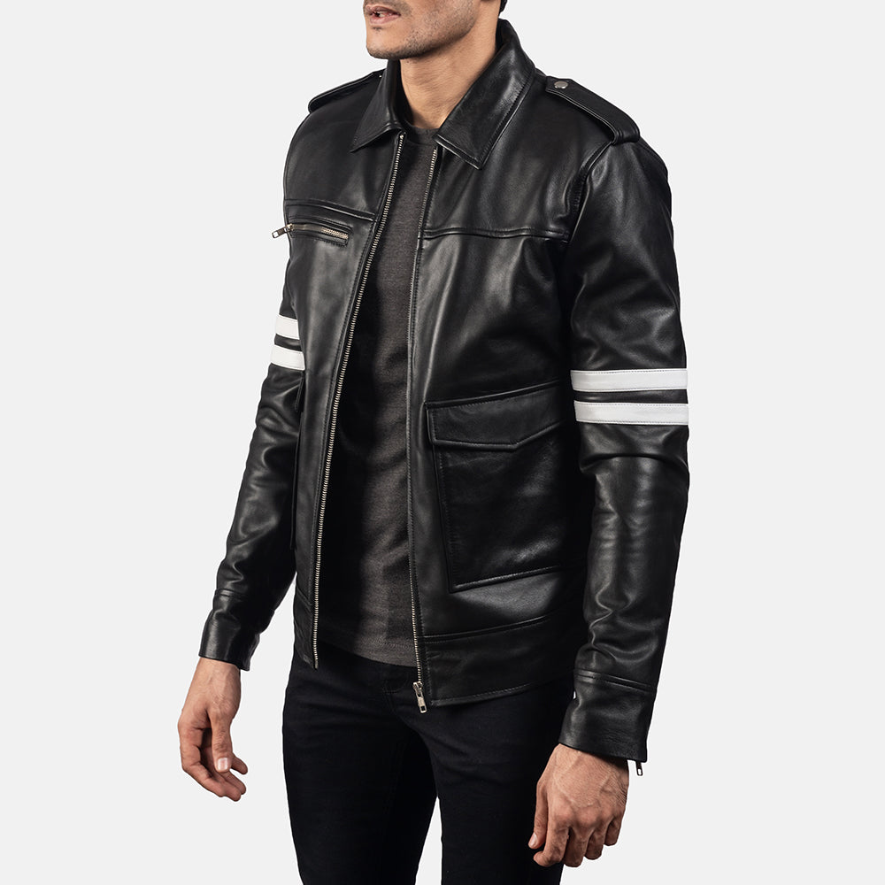 Dragonhide Black Leather Jacket