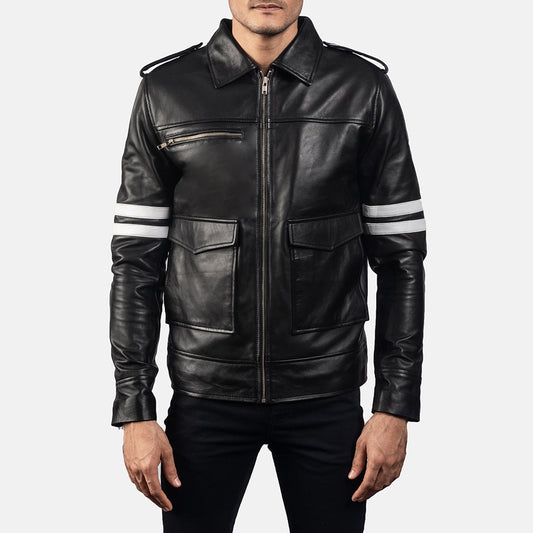 Dragonhide Black Leather Jacket