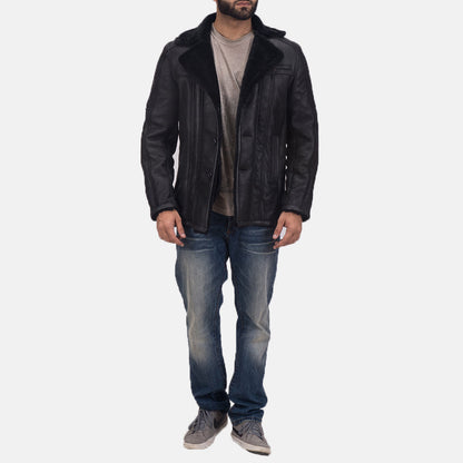 Furcliff Double Face Shearling Leather Coat