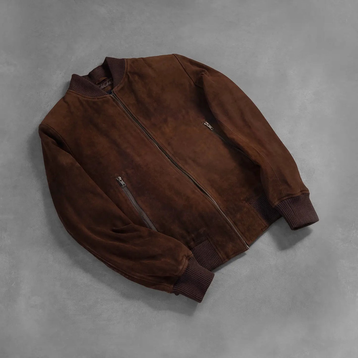 Shane Mocha Suede Bomber Jacket