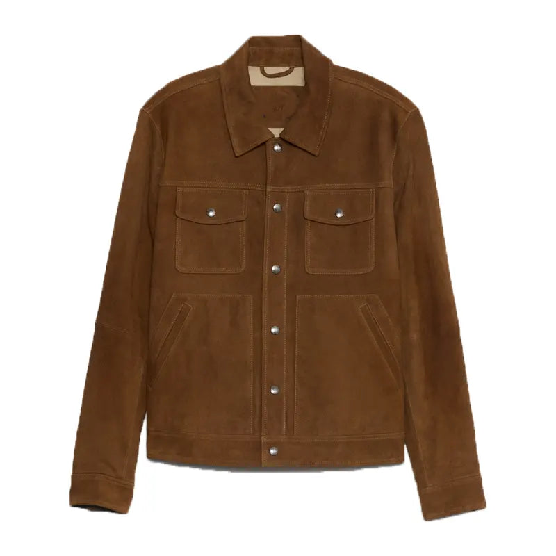 Suede Trucker Jacket For Mens